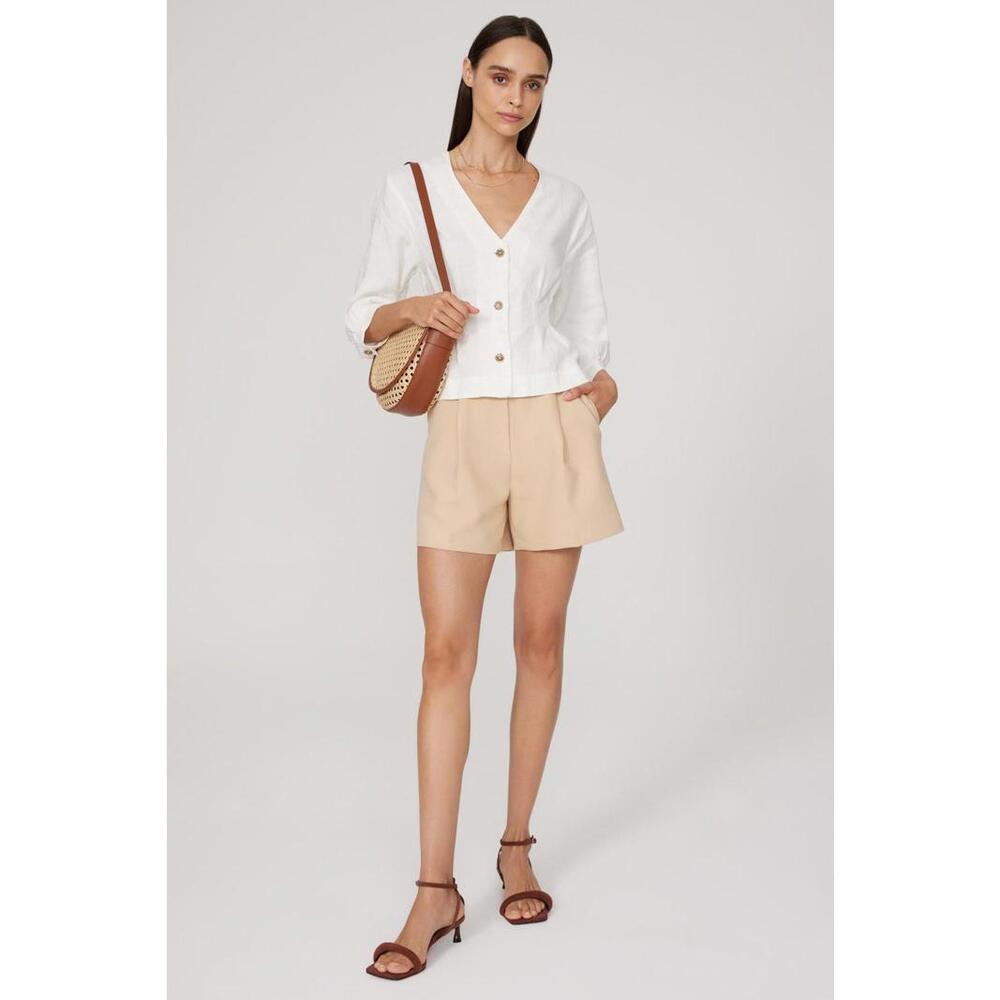 DL1961 White Audrey Blouse Size XS with hole